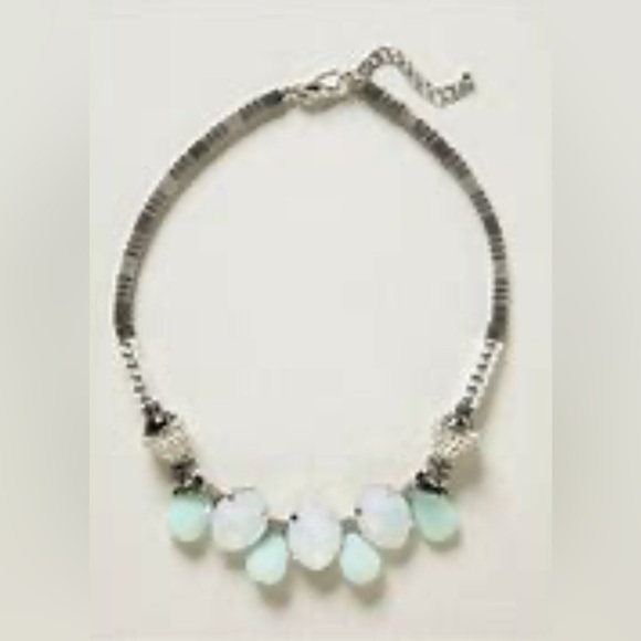 Silver statement necklace from anthropologie - Picture 3 of 5